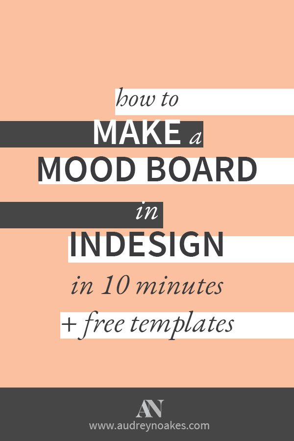 indesign mood board templates