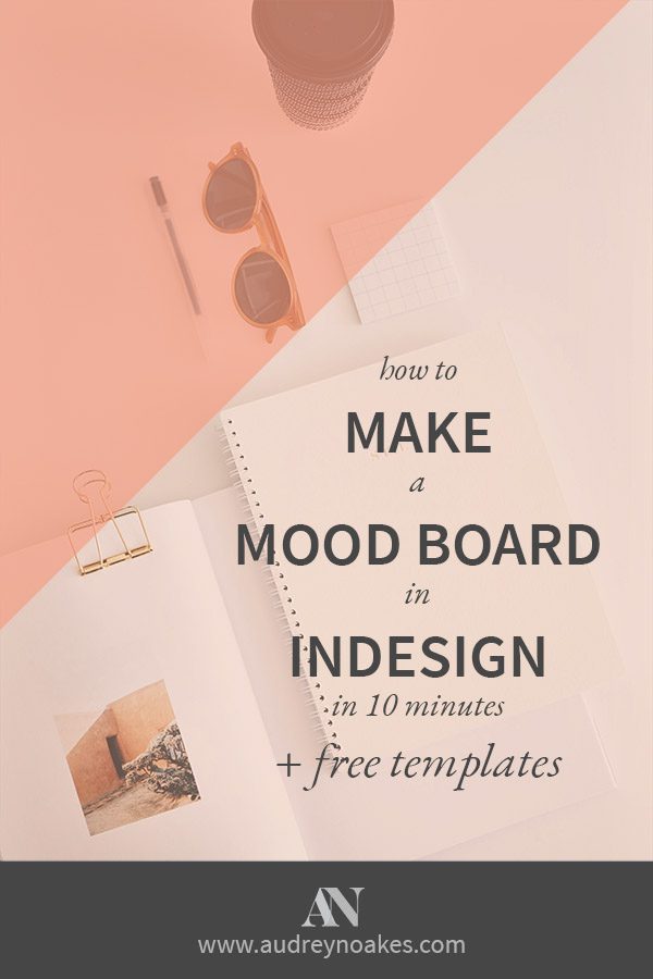 indesign mood board template