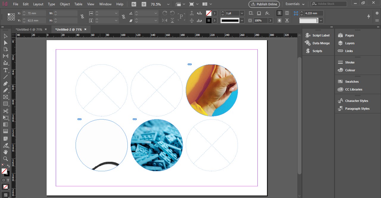 indesign mood board templates