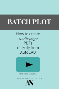 How to batch plot in AutoCAD to print multi page PDFs