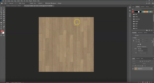 screenshot of seamless wood flooring texture in photoshop