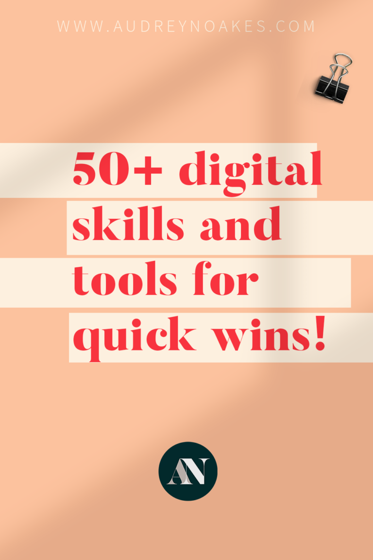 50+ Digital Skills and Tools for Easy Quick Wins