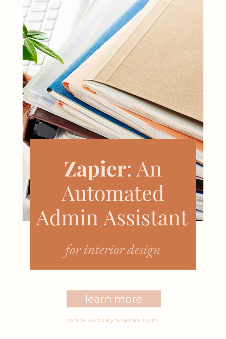 Zapier: an automated admin assistant for interior design?