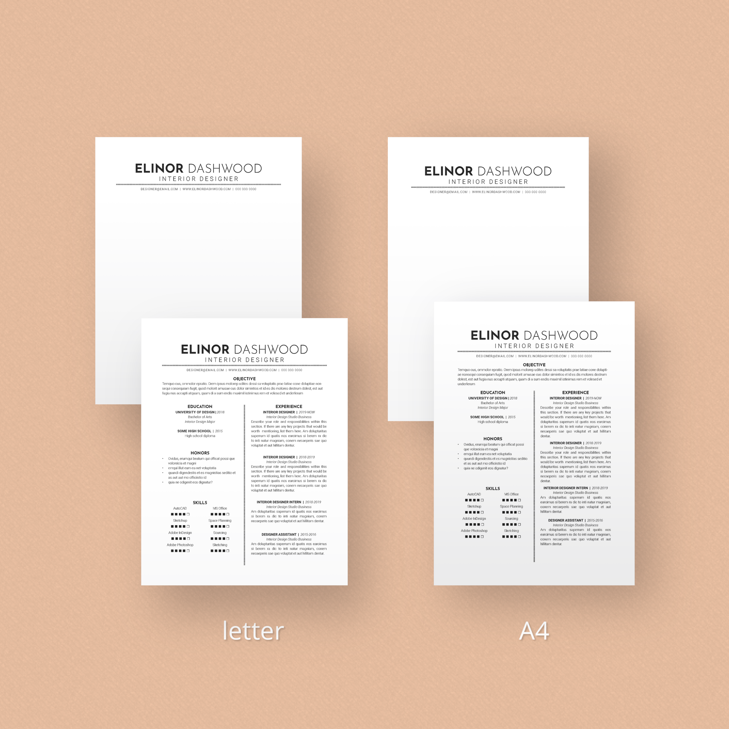 The Ultimate CV | Resume and Letterhead Templates Bundle - Image 5