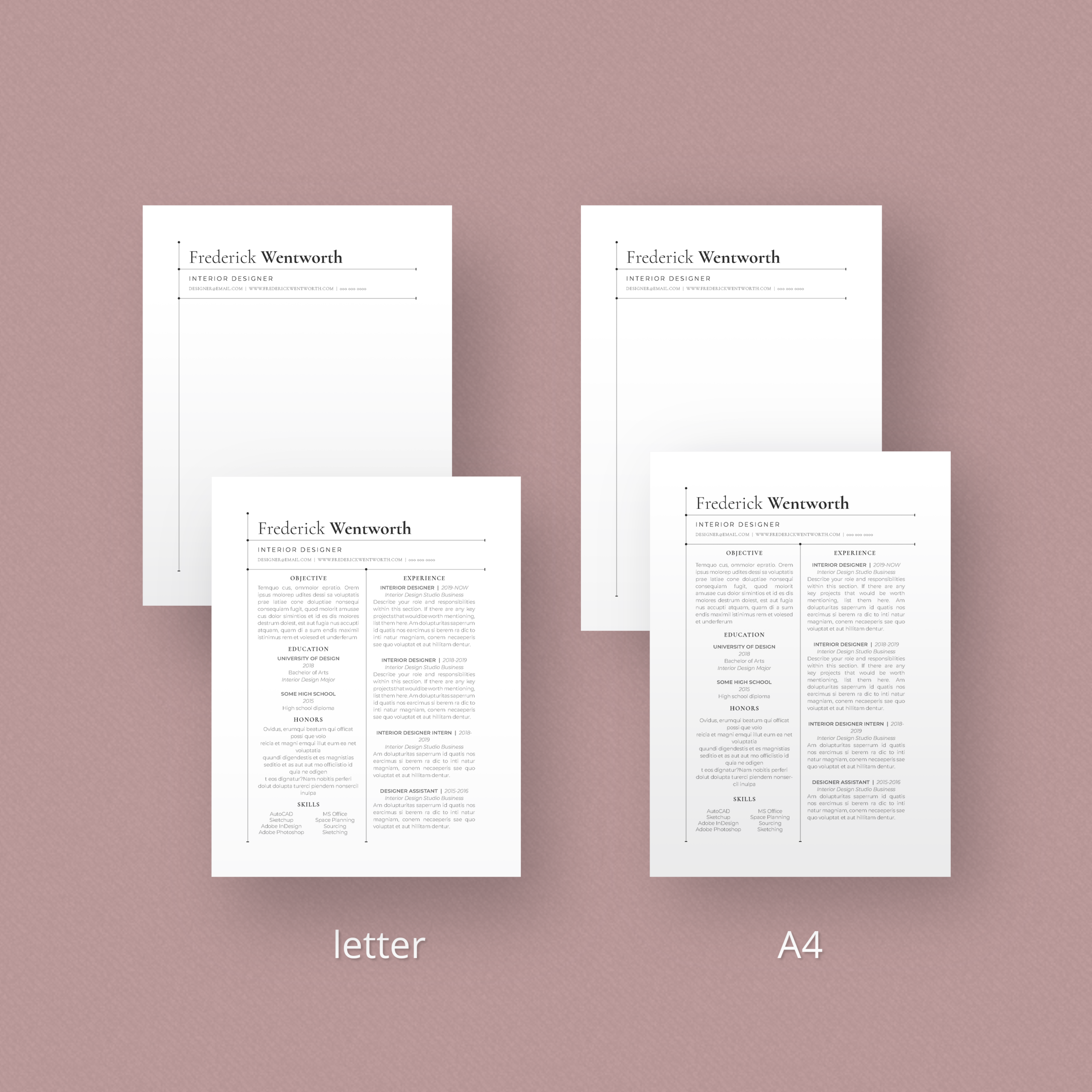 The Ultimate CV | Resume and Letterhead Templates Bundle - Image 8