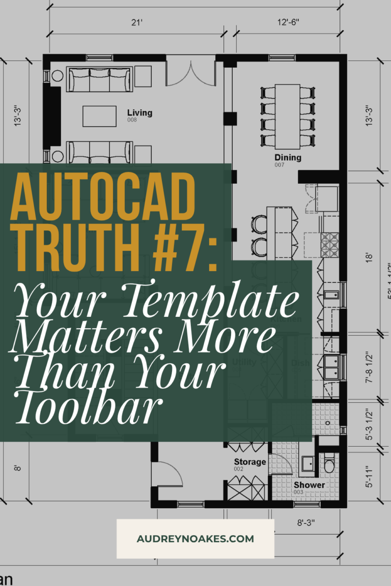 AutoCAD Truth #7: Your Template Matters More Than Your Toolbar