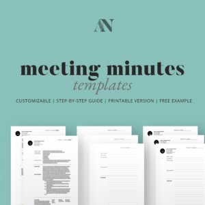Meeting Minutes Templates Kit